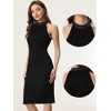 Allegra K Women's Glitter Halter Neck Party Midi Sleeveless Dresses - 2 of 4