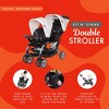 Baby Trend Sit N' Stand Multi-Use Easy Fold Travel Toddler and Baby Double Stroller with Safety Harness and Storage Basket - 2 of 4