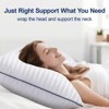 Itopfox Soft Queen Size Pillows Set of 2, Fluffy & Supportive Bed Pillows for Back Stomach Side Sleepers Filled with Down Alternative, Luxury Pillows - 4 of 4