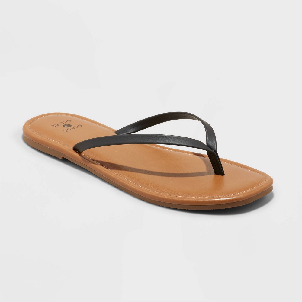 Women's Ava Thong Sandals - Shade & Shore Black 5