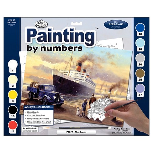 Lang 28pc Gallery Florals Paint By Number Kit : Target