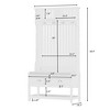 Freestanding Closet Organizer Clothes Rack Coat Rack with Drawers and Shelves, Heavy Duty Garment Rack Industrial Hall Tree - 2 of 4