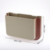 Unique Bargains Car Trash Can W/ Hook Foldable Portable Front Rear Seats Trash Bin 1 Pc - 3 of 4
