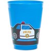 Blue Panda 16 Pack Plastic Tumbler Cups, Police Birthday Party Supplies, 16 oz - 4 of 4