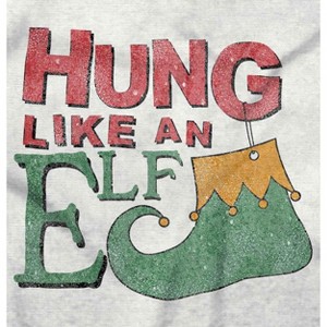 Funny Christmas Hung Like An Elf Hoodie Hooded Sweatshirt Men Brisco Brands - 1 of 4