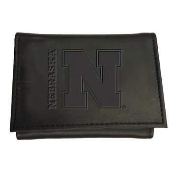 Evergreen University of Nebraska Tri Fold Leather Wallet