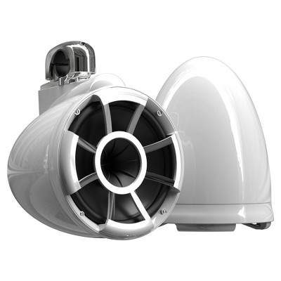 Wet Sounds REV 10 Fixed Clamp Tower Speakers - White (Pair)