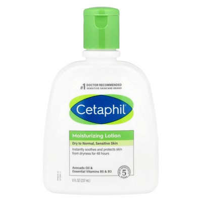 Cetaphil Moisturizing Lotion, Dry to Normal, Sensitive Skin, 8 fl oz (237 ml)