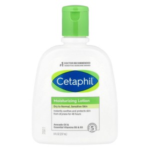 Cetaphil Moisturizing Lotion, Dry to Normal, Sensitive Skin, 8 fl oz (237 ml) - 1 of 2