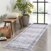 COZONY Washable Vintage Oriental Rug, Non-Slip Low Pile Soft Non-Shedding Carpet - 3 of 4