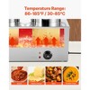 VEVOR Electric Soup Warmer, Two 6.34QT Stainless Steel Round Pot with 86~185°F Adjustable Temp, 1200W Bain Marie Compatible with Pans, Silver - 4 of 4