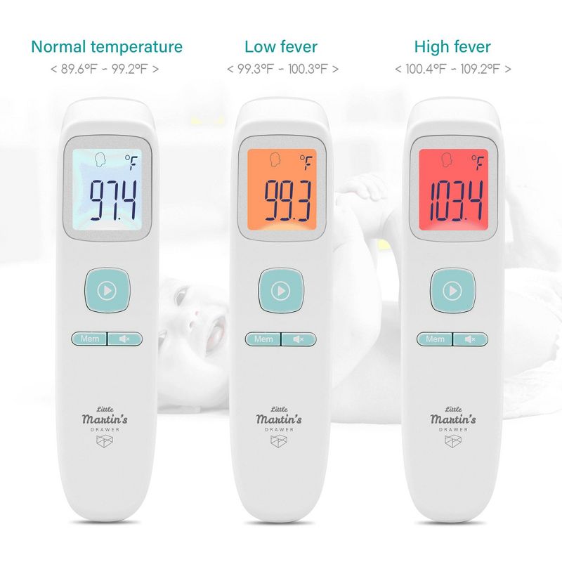 Little Martin's Drawer Touch Free Infrared Forehead Thermometer, 4 of 7
