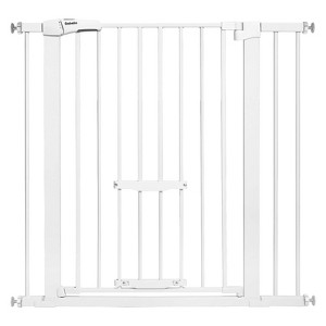 CatPrivilege F7 | Expandable Baby and Pet Gate with Adjustable Cat Door - 1 of 4