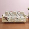Collections Etc Garden Floral Patchwork Scalloped Edge Furniture Protector - 2 of 3