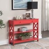 Vtec Trading Coral Red Engineered Wood Console Table - 3 of 3
