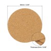 Unique Bargains Cork Durable Heat Resistant Round Coasters for Tableware - 2 of 4
