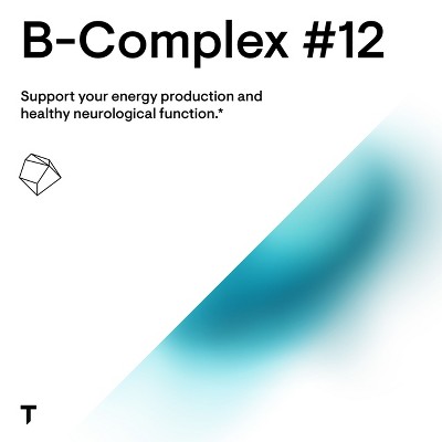 Thorne B-complex #12 - Vitamin B Complex With Active B12 And Folate ...