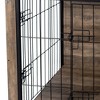FURNIinspire Pet Crates And Houses Furniture Style Dog Crate Pet Cage With Double Doors, Indoor Wooden Dog Kennel, Brown, 44.49"*29.53"*30.51" - 2 of 4