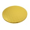 O'Creme Round Gold Cake Drum Board, 10" x 1/2" High, Pack of 5 - 2 of 3