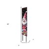 HomeRoots 42" Black White And Red Solid Wood Christmas Santa Garden Stake - 3 of 4