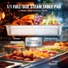 VEVOR Hotel Pan, Full Size Anti-Jam Steam Pan, 0.8mm Thick Stainless Steel Restaurant Steam Table Pan, 4-Inch Deep Commercial Table Pan - 4 of 4