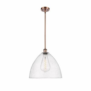 Bristol Glass - 1 Light Pendant In Industrial Style-16.75 Inches Tall and 16 Inches Wide - 1 of 1