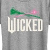 Women's - Wicked - Wand And Broomstick Logo Short Sleeve Graphic T-Shirt - 2 of 4