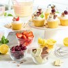 Le'raze 16pc Set of Stackable Small Glass Bowls with Airtight Lids - 8 Clear Mise en Place Food Prep Custard Cups + 8 Lids - 8oz. - 3 of 4