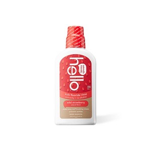 hello Kids Natural Wild Strawberry Anticavity Fluoride Rinse, Alcohol Free and Vegan - 16 fl oz - 1 of 4