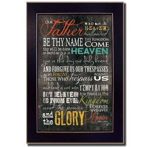 The Lords Prayer By Marla Rae, Printed Wall Art, Ready To Hang Framed Poster, Black Frame - 1 of 4