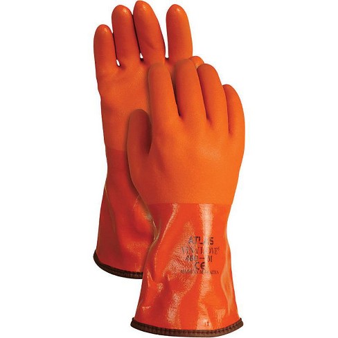 Atlas Unisex Indoor/outdoor Coated Work Gloves Orange Xl 1 Pair : Target