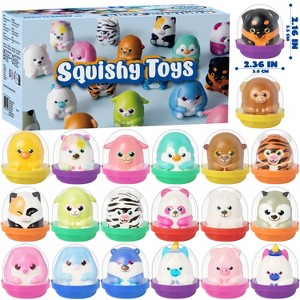 Joyfy 20PCS Squishies Party Favors for Kids Animal Soft Stress Relief Fidget Toys Bulk Birthday Goodie Bags Stuffers Kids Boys Girls Classroom Prize - 1 of 4