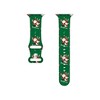 HTUTWOO Chic Breathable Christmas Bands Compatible with Apple Watch 38mm 40mm 41mm,Soft Silicone Sports Wristband Strap for iWatch Series & SE, White - 4 of 4