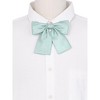 INSPIRE CHIC Women's Metallic Shiny Solid Color Square End Bow Ties - 4 of 4