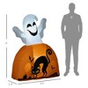 NAYSAYE Party Decoration and Accessories Inflatable Halloween with Pumpkin for Outdoor Use, White, 15.8"*59"*1.8" - 3 of 4