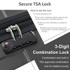 Kumasinova ABS Luggage Set of 3,Hardshell Spinner Suitcase with TSA Lock,Lightweight Suitcases,Airline-Approved&Impact-Resistant,20/24/28" - 2 of 4