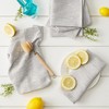Design Imports Light Gray/Off-White Asst Recycled Cotton Dishcloth Set/6 - 4 of 4