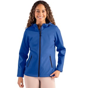 Clique Tempo Recycled Stretch Softshell Womens Hooded Jacket - 1 of 2
