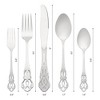 REGALWOVEN Stainless Steel Floral Modern Flatware Cutlery Set Silverware Set 20 Piece - 2 of 4