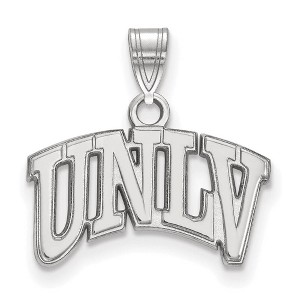 Black Bow Jewelry Sterling Silver Nevada Las Vegas Runnin Rebels NCAA Small Pendant - 1 of 3