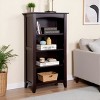 Alaterre Furniture Shaker Cottage 4-Shelf Bookcase, Classic Wood Bookshelf with Open Storage for Living Room, Office or Kids Room, Espresso Finish - 4 of 4