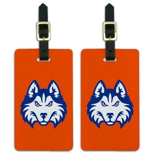 Houston Baptist University Secondary Logo Luggage ID Tags Suitcase CarryOn Cards  Set of 2 - 1 of 4