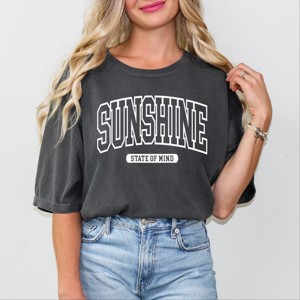 Simply Sage Market Varsity Sunshine State Of Mind Garment Dyed Tee - 1 of 4