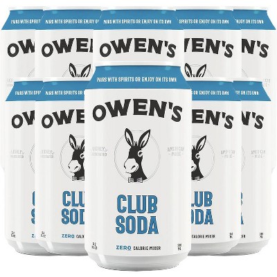 Owen’s Craft Mixers | Club Soda | Handcrafted in the USA with Premium Ingredients | Vegan & Gluten-Free Soda Mocktail and Cocktail Mixer