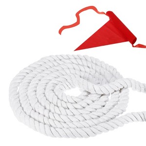 Unique Bargains Natural Thick Cotton Twisted Tug of War Rope 1 Pc - 1 of 4