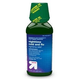 Nighttime Cold & Flu Multi-symptom Relief Liquid - 12 fl oz - up&up™ - 1 of 4