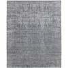 Gray and Silver Abstract Hand Woven Worn Faded Area Rug - 4 of 4