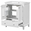 NicBex 30'' Bathroom Storage Cabinet with Sink, Bathroom Vanity, 2 Spacious Cabinet Door and 1 Drawer with Adjustable Shelves for Bathroom, White - 4 of 4