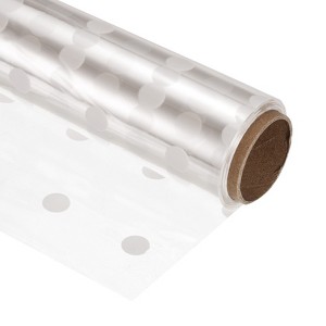 Unique Bargains Wrapping Paper Film Wrapper Polka Dots for Flowers Baskets Gifts Wrap - 1 of 4