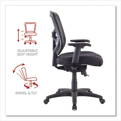 Black Mesh Adjustable Ergonomic Task Chair with Swivel
